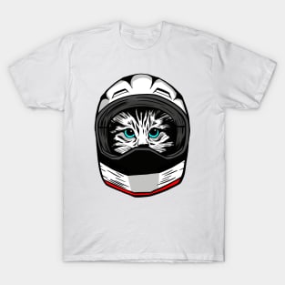 funny cat – Icecat the cat driver T-Shirt